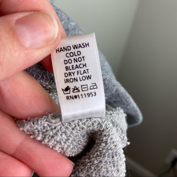 French Terry Gray lace front womens short sleeve blouse size medium‎ - Picture 5 of 6